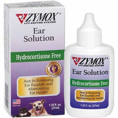 Zymox Ear Solution hydrocortisone free