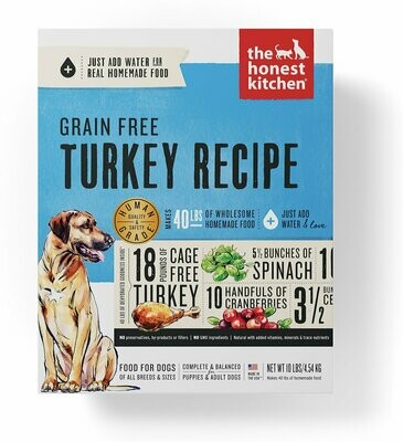 Honest Kitchen GF Turkey 10 lb Box