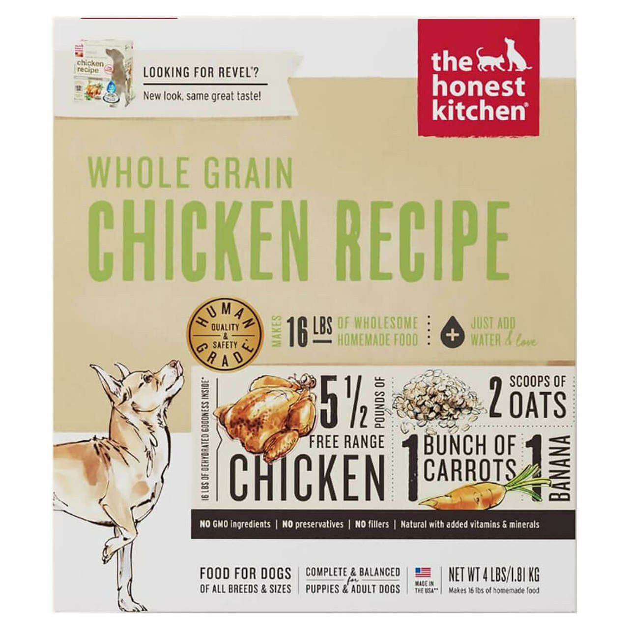 Honest Kitchen Whole Grain Chicken 4 lb