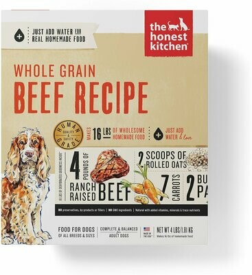 Honest Kitchen Whole Grain Beef 4 lb