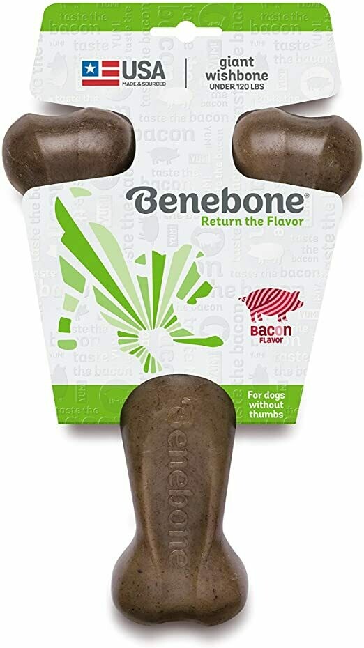 Benebone Wishbone Shape Giant Bacon