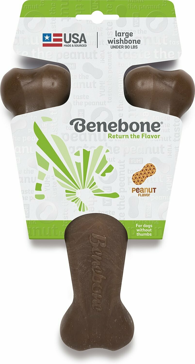 Benebone Wishbone Shape Large Peanut