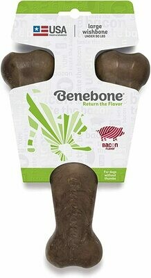 Benebone Wishbone Shape Medium Bacon