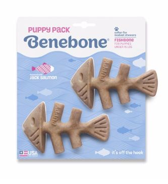 Benebone Puppy 2pk Fishbone