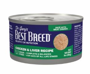 BEST BREED 3 OZ CAT CAN CHICKEN &amp; LIVER RECIPE
