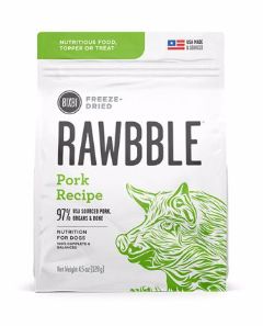 BIXBI 4.5 OZ DOG PORK RAWBBLE FREEZE DRIED GF EA