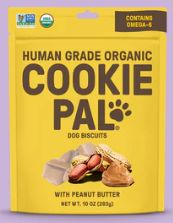 COOKIEPAL 10 OZ DOG PEANUT BUTTER BISCUIT TREAT BG