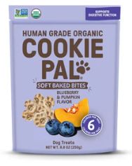 COOKIEPAL 8.8 OZ DOG PUMPKIN BLUEBERRY SOFT BITES TREAT BG