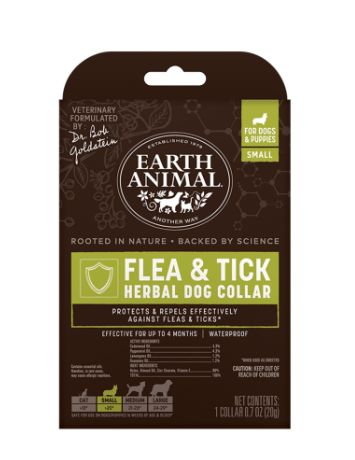 Earth Animal Herbal Flea and Tick Collar for Small Dogs and Puppies