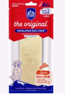Himalayan Dog Chew Bacon Large Under 55 lbs 1 piece