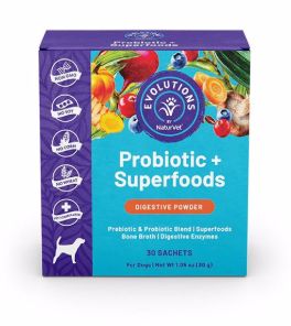 Naturvet Evolutions Dog Probiotic Superfood 1G Sachets 30/BX
