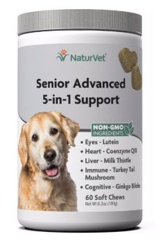 NaturVet Senior Advanced 5 in 1 support