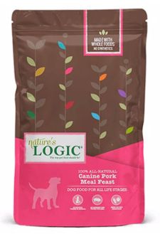 Nature&#39;s Logic 25lb Dog Dry Pork Meal Feast