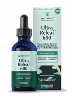 Pet Releaf 2oz 600mg CBD Liposome Ultra Hemp Oil XLG