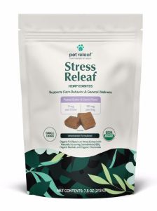 Pet Releaf Stress Releaf Edibites PB Carob Sm  Breed 7.5oz