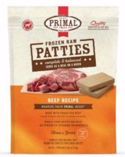 Primal 6 lb Dog Beef Patties
