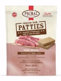 Primal 6 lb Dog Pork Patties
