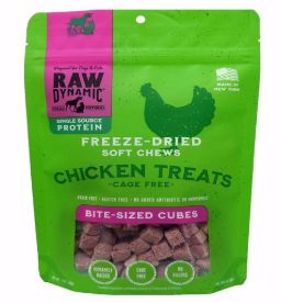 RAW DYNAMIC 1.5 OZ DOG CAT CHICKEN FREEZE DRIED TREATS EA