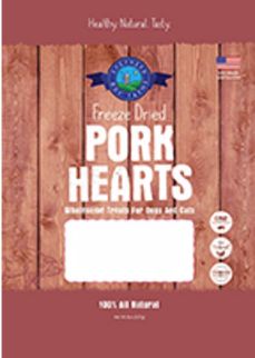 Shepherd Boy 8oz Dog Cat Pork Heart Freeze Dried Treats