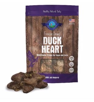 Shepherd Boy 8oz Dog Cat Duck Heart Freeze Dried Treat