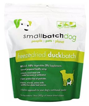 SmallBatch 14oz Dog Sliders Duck Freeze Dried Bag