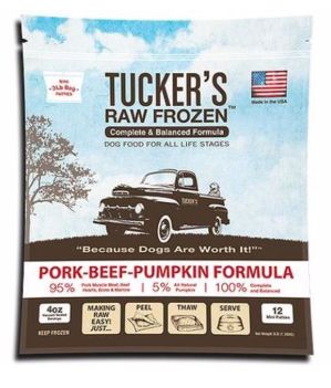 Tuckers Dog 14oz Pork Beef Pumpkin Freeze Dried Diet