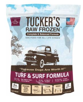 TUCKERS DOG 14 OZ TURF &amp; SURF FREEZE DRIED DIET