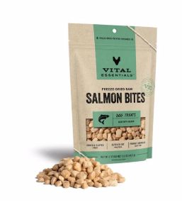 Vital Essentials 5oz Dog Salmon Bites Freeze Dried Treats