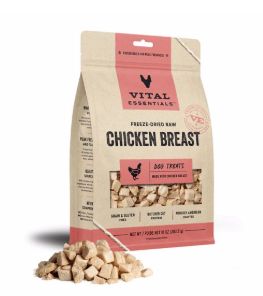 VITAL 10 OZ DOG CHICKEN BREAST FREEZE DRIED TREATS EA