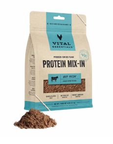 Vital Essentials 6oz Dog Beef Ground Freeze Dried Raw Protein Topper