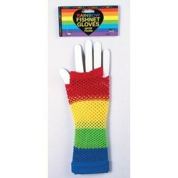 Rainbow Fishnet Glovelets