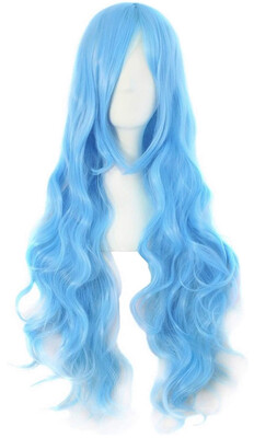 32” Azure Blue Wig