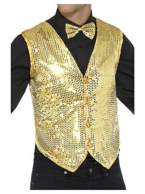 Gold Sequin Vest