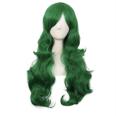 28 Inch Grass Green Wig