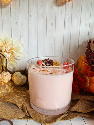 Pink Autumn Candle