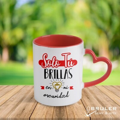 Taza corazón personalizado 12onz