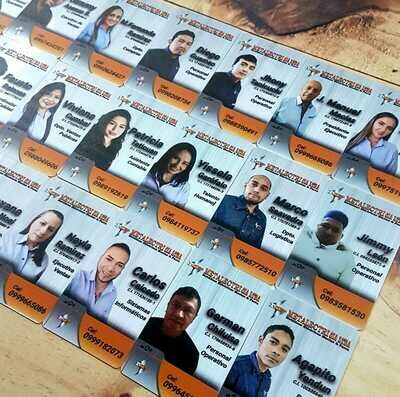 Credenciales en PVC personalizadas