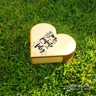 Caja corazón 15cm de ancho