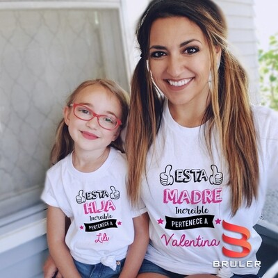 Mamá hija camiseta sublimada CM008 día de la madre
