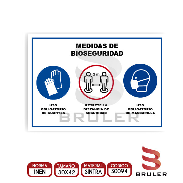 Señalética A3 - Medidas de Bioseguridad