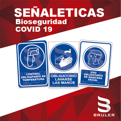 Señalética bioseguridad COVID 19