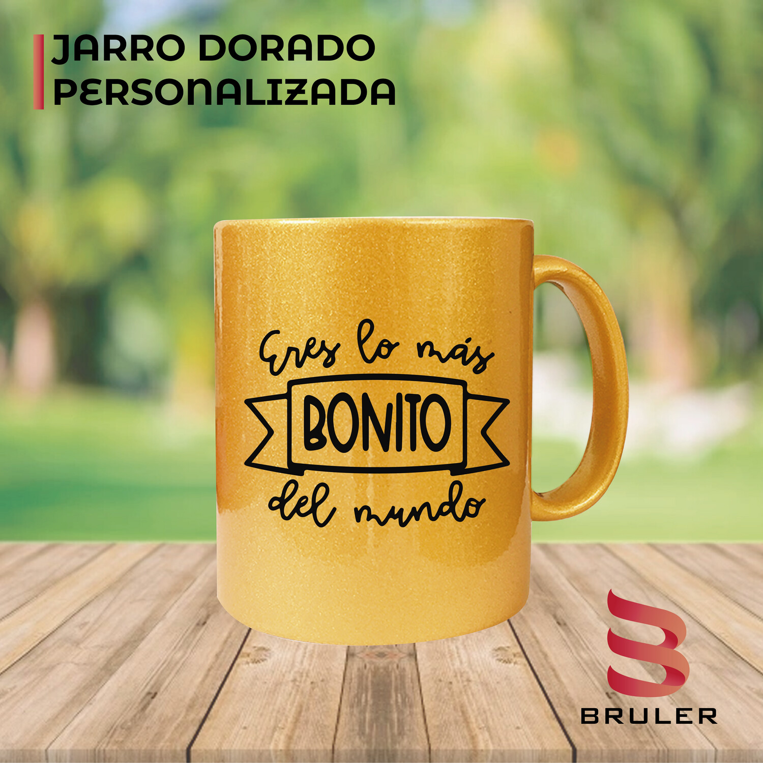 Taza dorada personalizada sublimada 12onz Tienda Virtual BRULER
