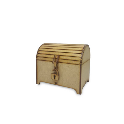 Caja baúl con seguro mdf 3mm 12x7x10