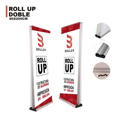 Roll up doble personalizado 200x80cm