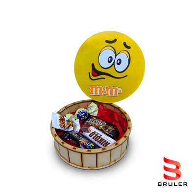 Caja día del niño m&amp;m amarillo