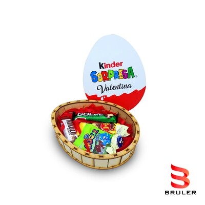 Caja día del niño huevo kinder sopresa