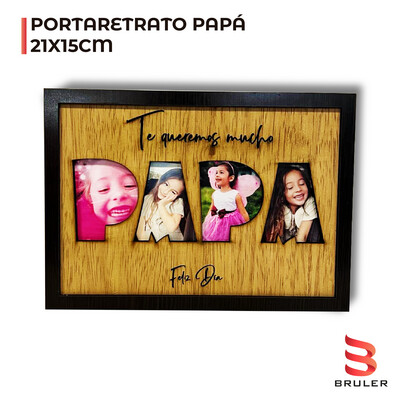 Portaretrato día del padre PAPA 21x15cm