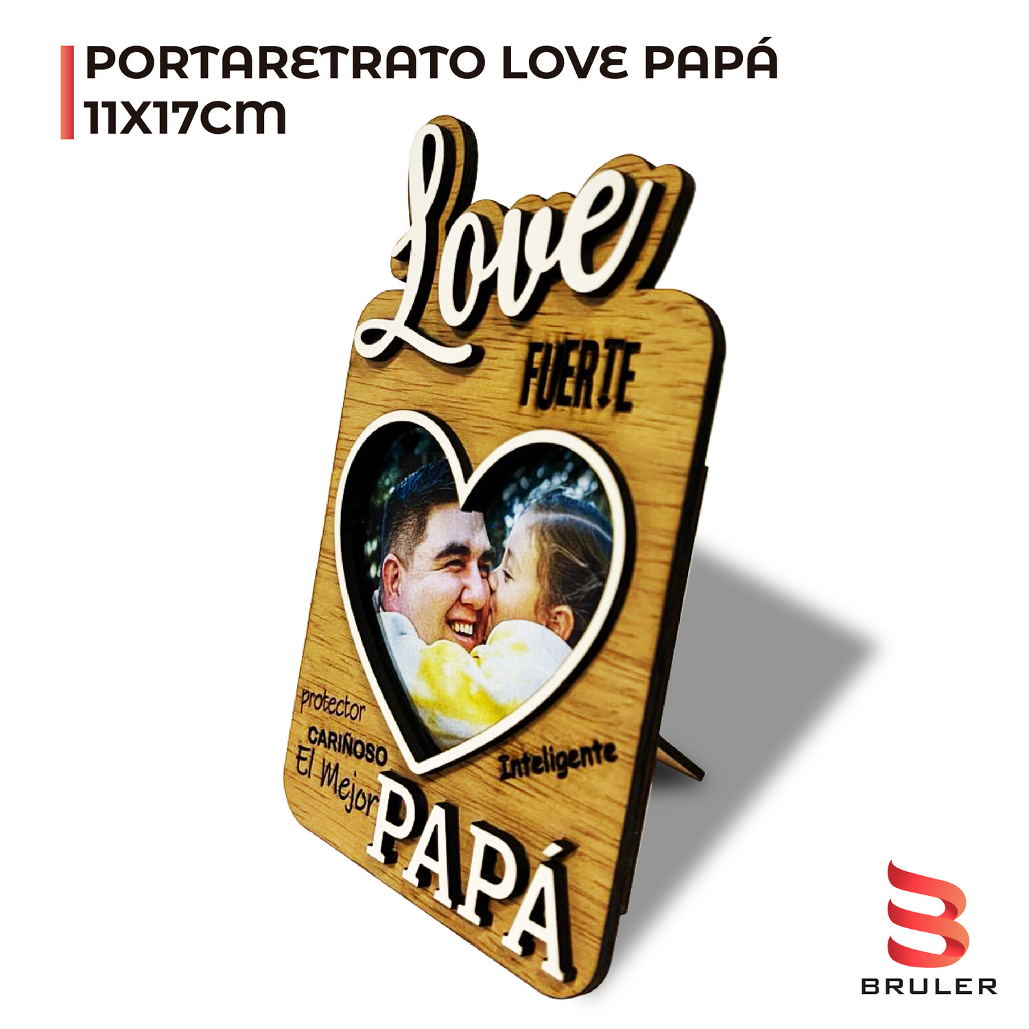 Portaretrato día del padre LOVE PAPÁ 11x17cm