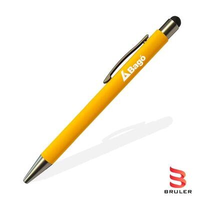 Esfero rubber metal touch amarillo