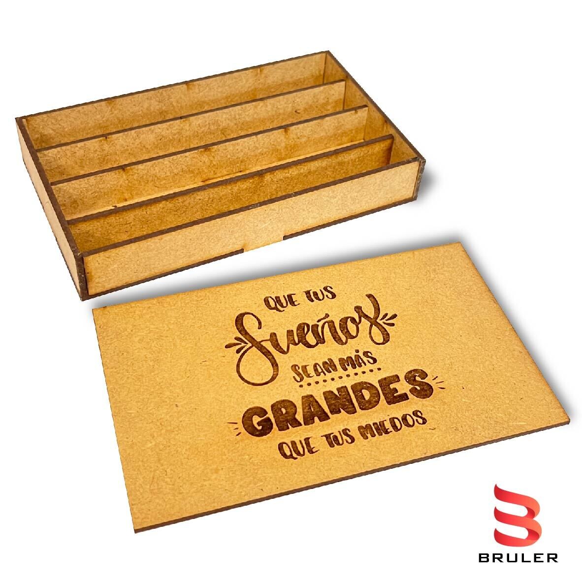 Caja para 4 esferos mdf 3mm personalizada